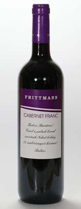 Frittmann Cabernet Franc, boros címke, boros címkék, egyedi bor