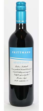 Frittmann Kékfrankos, boros címke, boros címkék