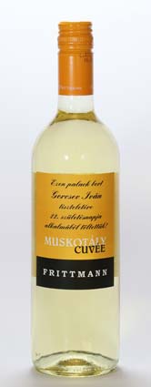 Frittmann Muskotály Cuvée, boros címke, boros címkék