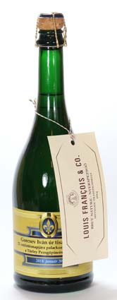 névre szóló Törley pezsgő Francois nyerspezsgő egyedi címkével